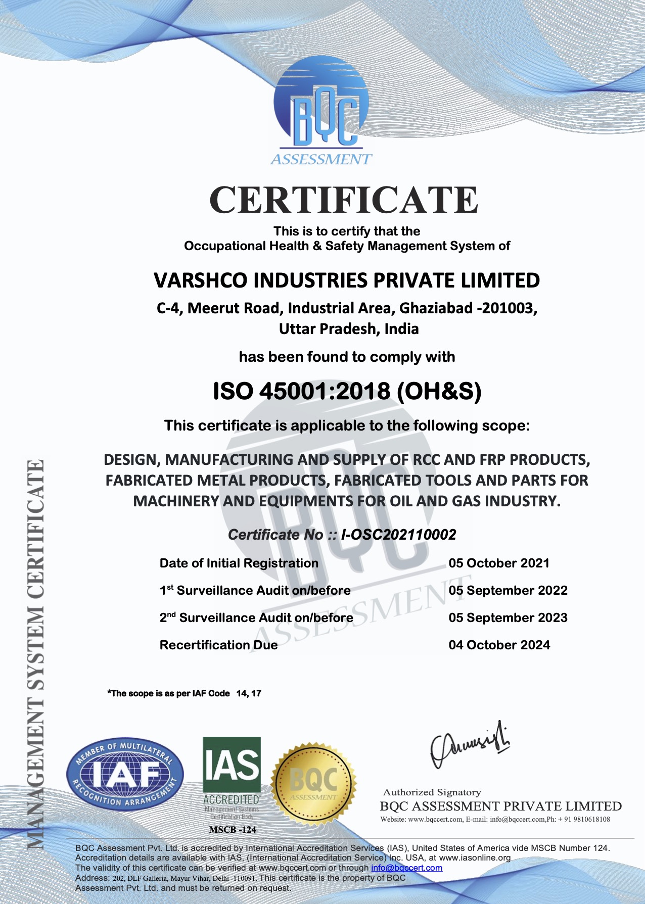 ISO 45001:2018